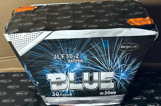 Baterie de artificii BLUE 30 focuri 30 mm calibru JLF30-2 FIRESHOW