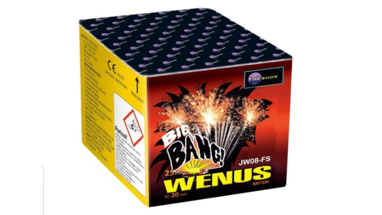 Baterie 25 focuri calibrul 20 mm Fireshow jw05 Pluton / jw08 Wenus