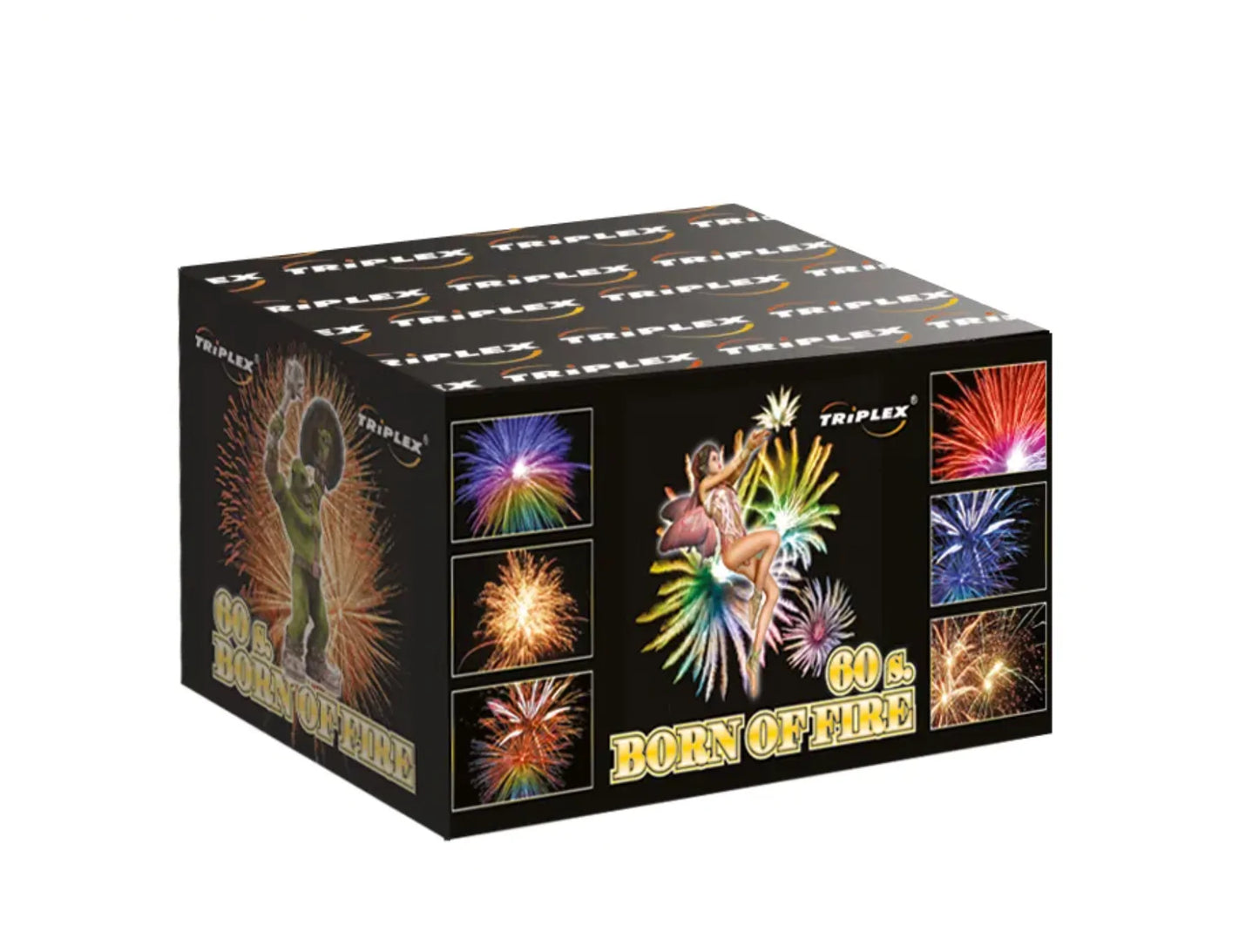 Baterie de artificii 60 focuri calibrul 20 mm TRIPLEX TXB386/TXB438