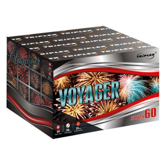 Baterie de artificii 60 focuri 25 mm TRIPLEX TXB336
